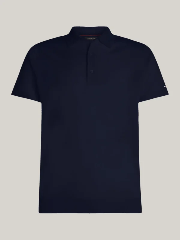 Tommy Hilfiger Smart Casual Poloshirt aus reiner Wolle DESERT SKY Hot