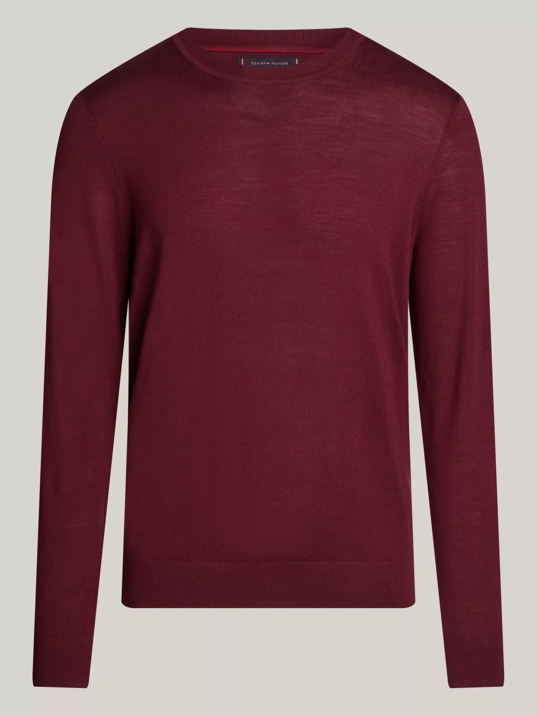 Tommy Hilfiger Smart Casual Pullover aus reiner Wolle DEEP ROUGE Shop