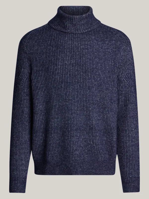 Tommy Hilfiger Smart Casual Relaxed Fit Pullover aus Wollmix DESERT SKY MOULINE Cheap