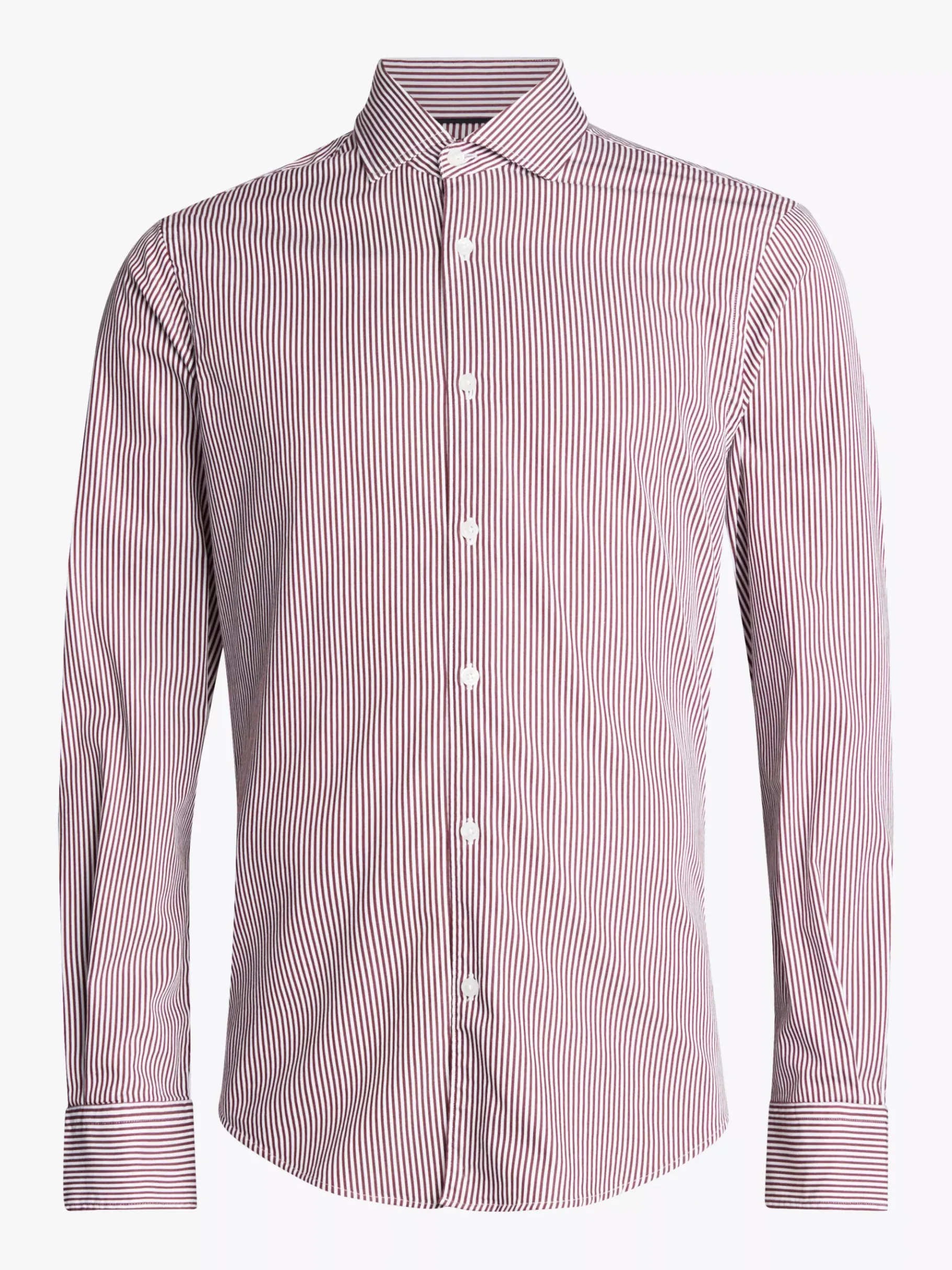 Tommy Hilfiger Smart Casual Slim Fit Popeline-Hemd DEEP ROUGE / OPTIC WHITE Cheap