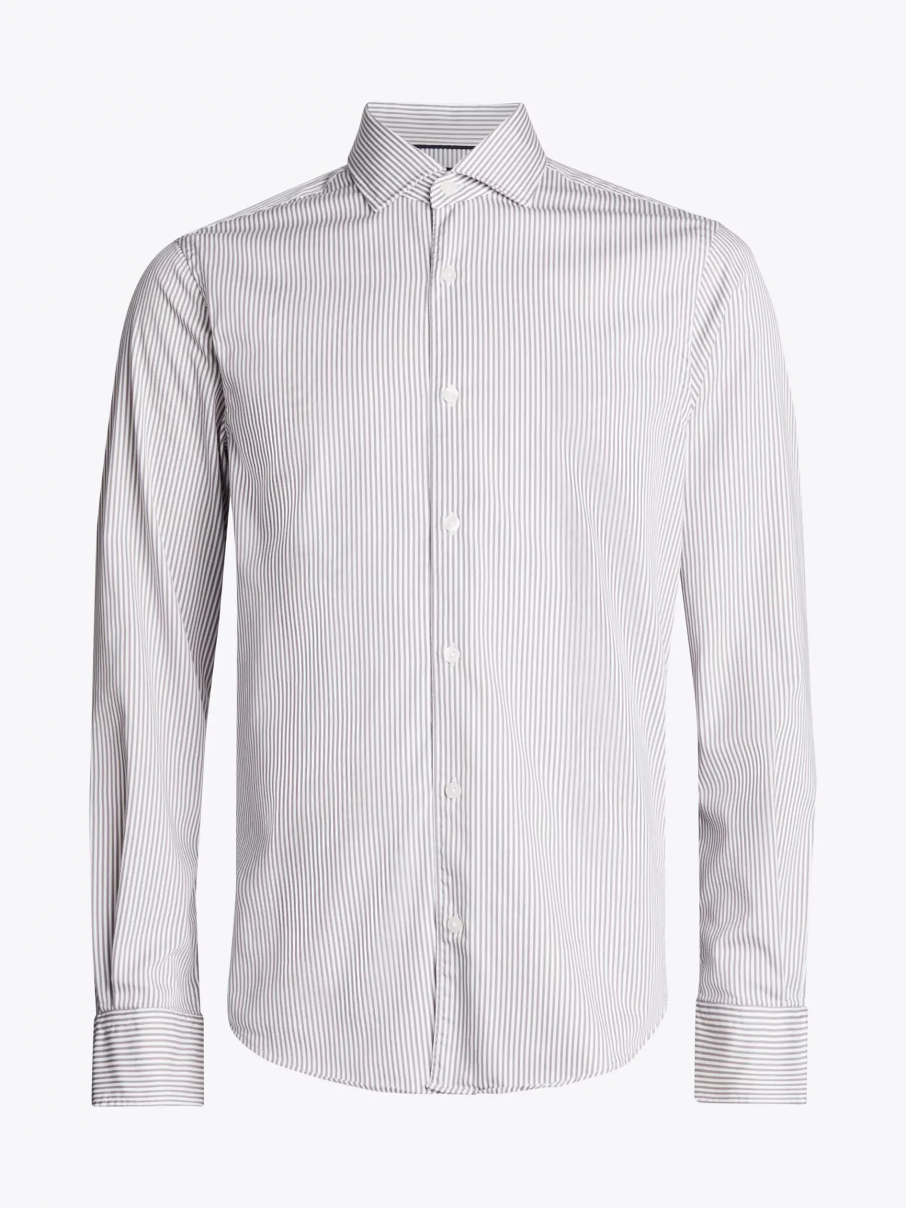 Tommy Hilfiger Smart Casual Slim Fit Popeline-Hemd TURBINE GREY / OPTIC WHITE Cheap