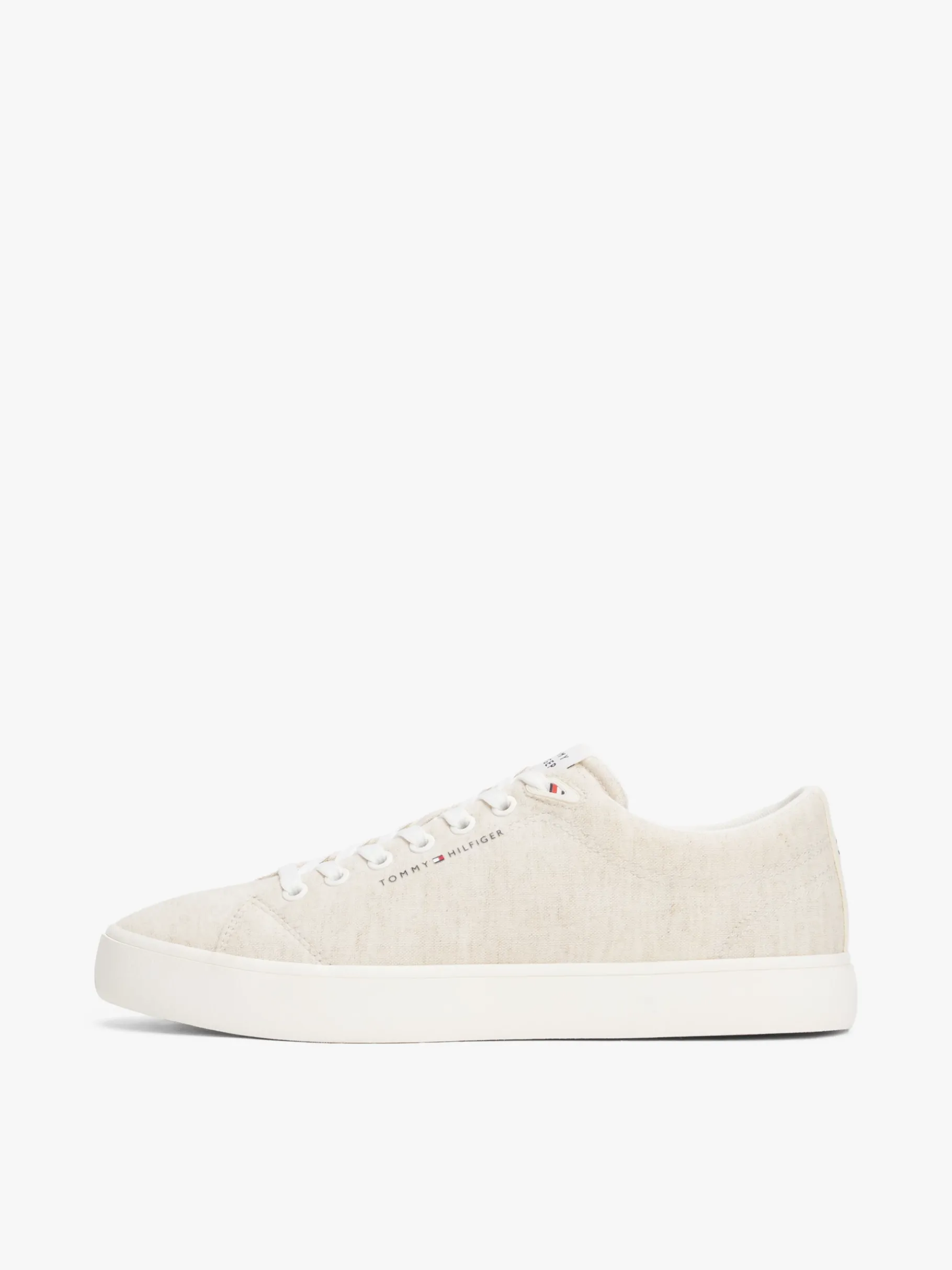 Tommy Hilfiger Sneaker aus Chambray-Leinen ECRU Hot
