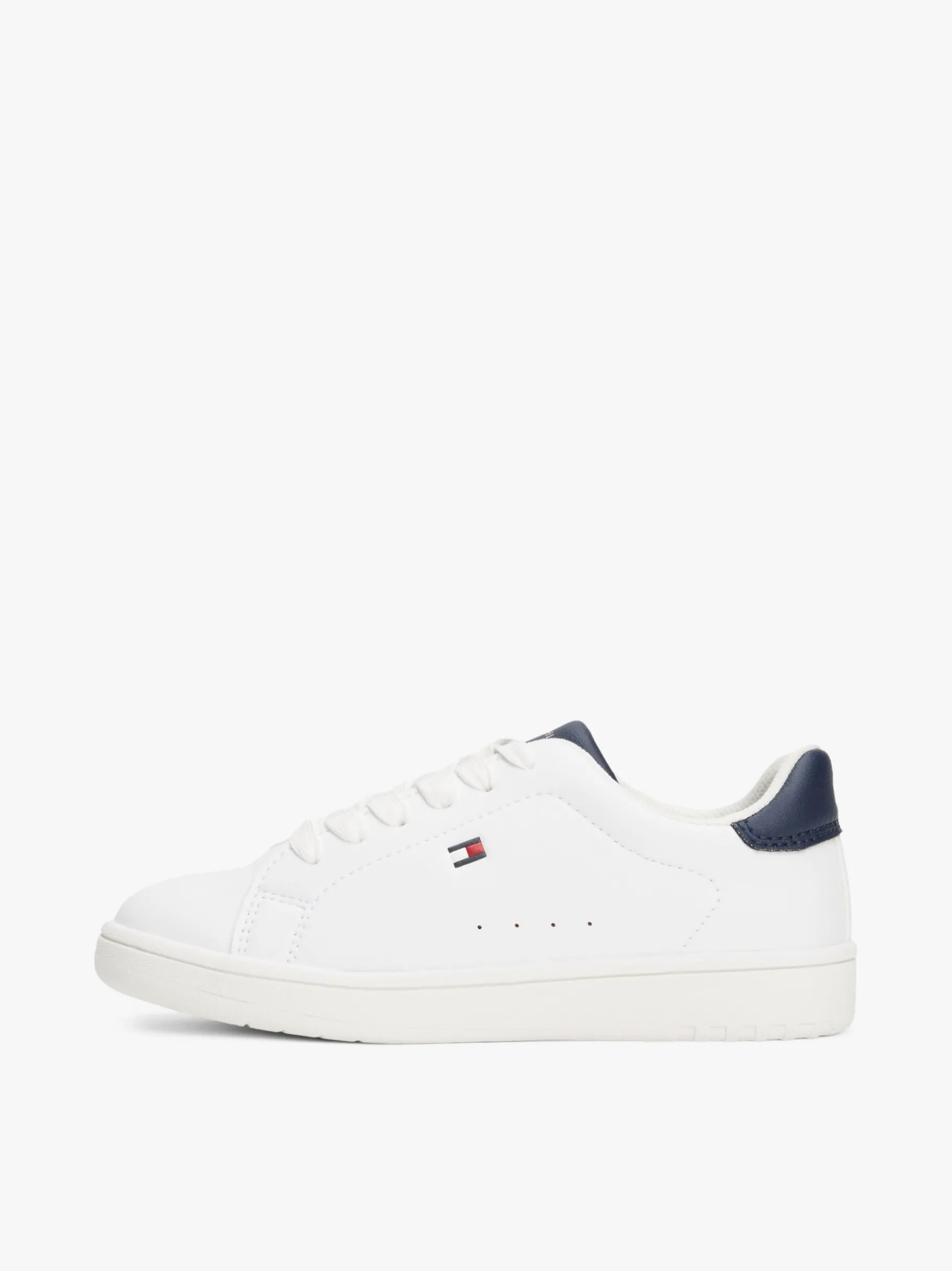 Tommy Hilfiger Sneaker mit Flag und Color-Pop WHITE / BLUE Hot