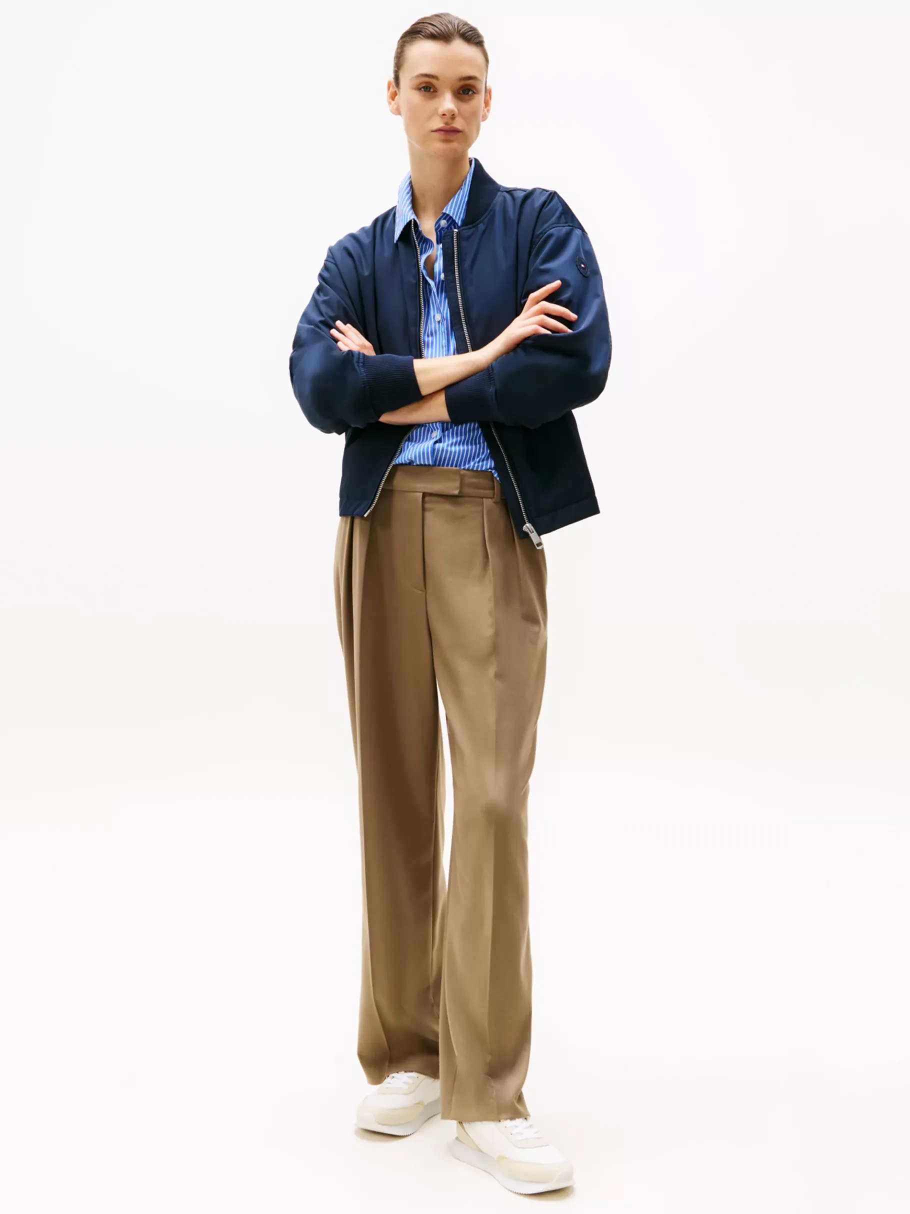 Tommy Hilfiger Sneaker mit Kontrast-Ferse ANCIENT WHITE/MUSLIN Sale