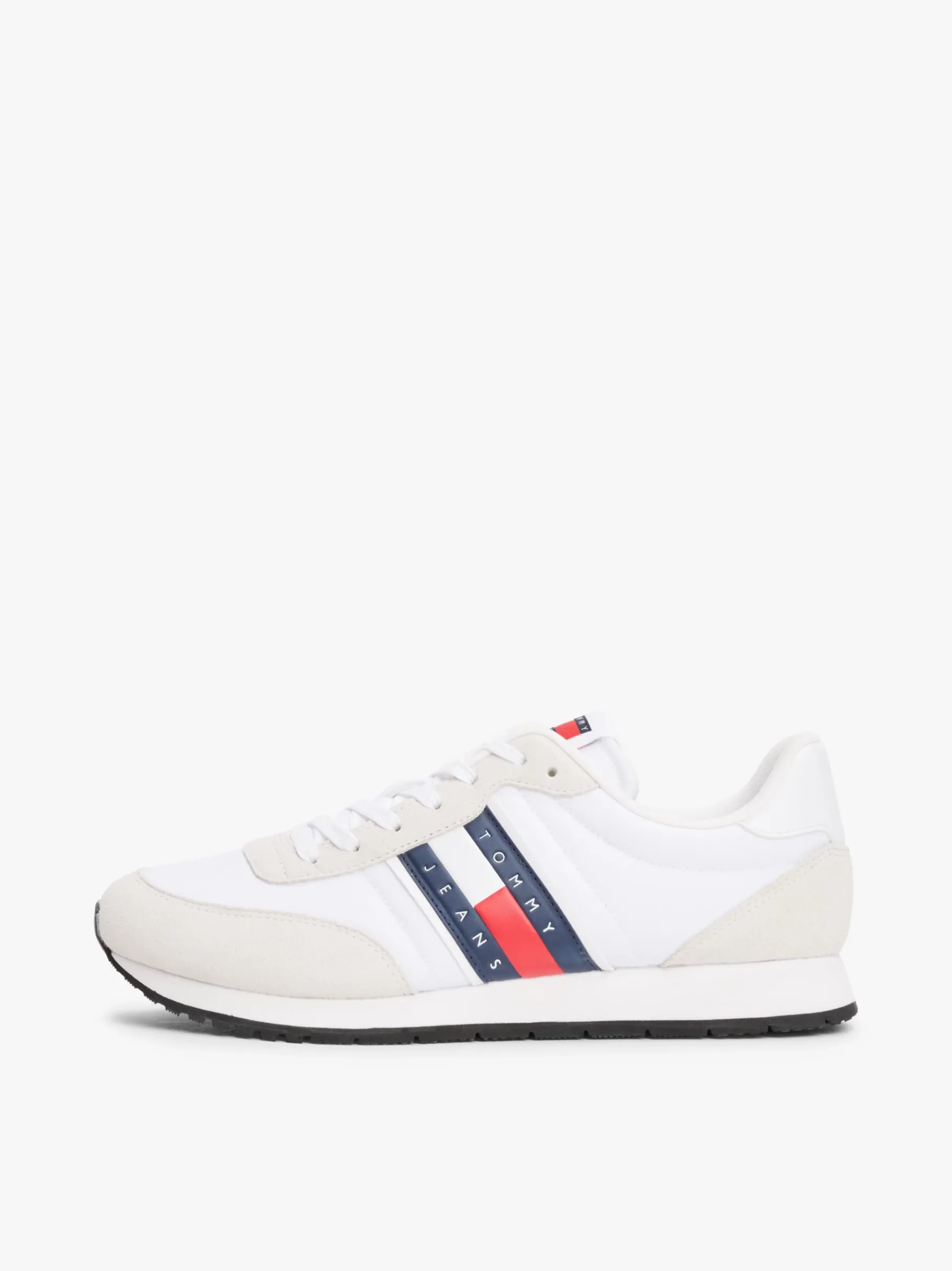 Tommy Hilfiger Sneaker mit Kontrast-Sohle und Strukturmix WHITE Cheap