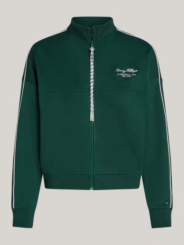 Tommy Hilfiger Sport Relaxed Fit Reißverschluss-Sweatshirt ORNAMENTAL GREEN Outlet
