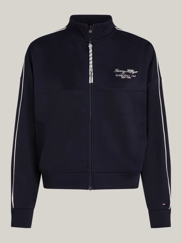 Tommy Hilfiger Sport Relaxed Fit Reißverschluss-Sweatshirt DESERT SKY Cheap