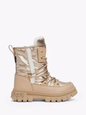 Tommy Hilfiger Stiefel mit Kunstpelz BRONZE Sale