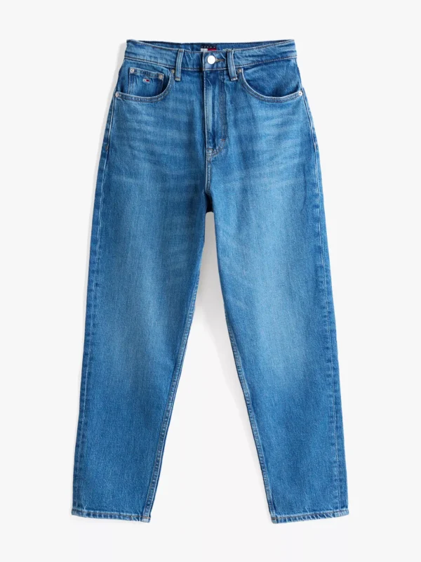 Tommy Hilfiger Straight Tapered Mom-Jeans mit ultrahohem Bund DENIM MEDIUM Discount