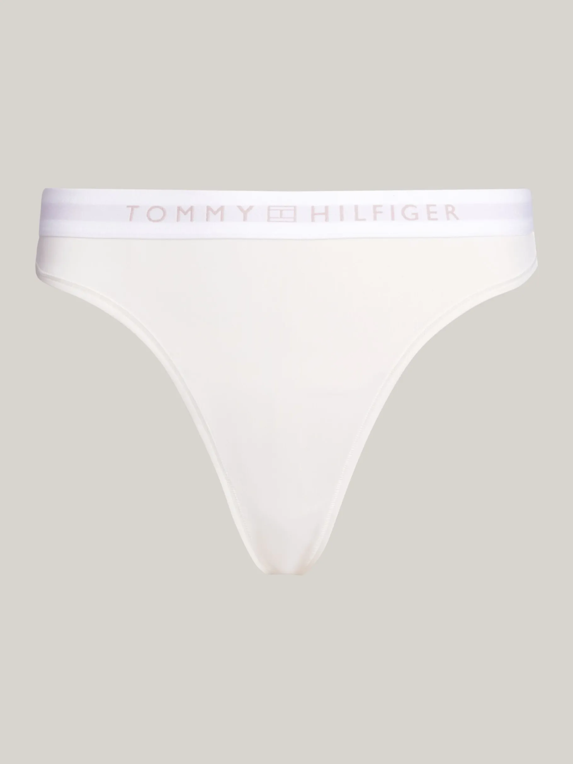 Tommy Hilfiger String mit farblich abgestimmtem Logo-Bund IVORY Discount