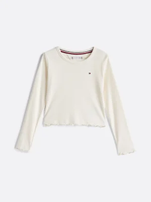 Tommy Hilfiger Strukturiertes Extra Slim Fit Langarmoberteil CALICO Fashion