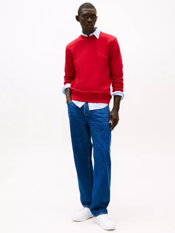 Tommy Hilfiger Struktur-Sneaker aus Leder WHITE Cheap