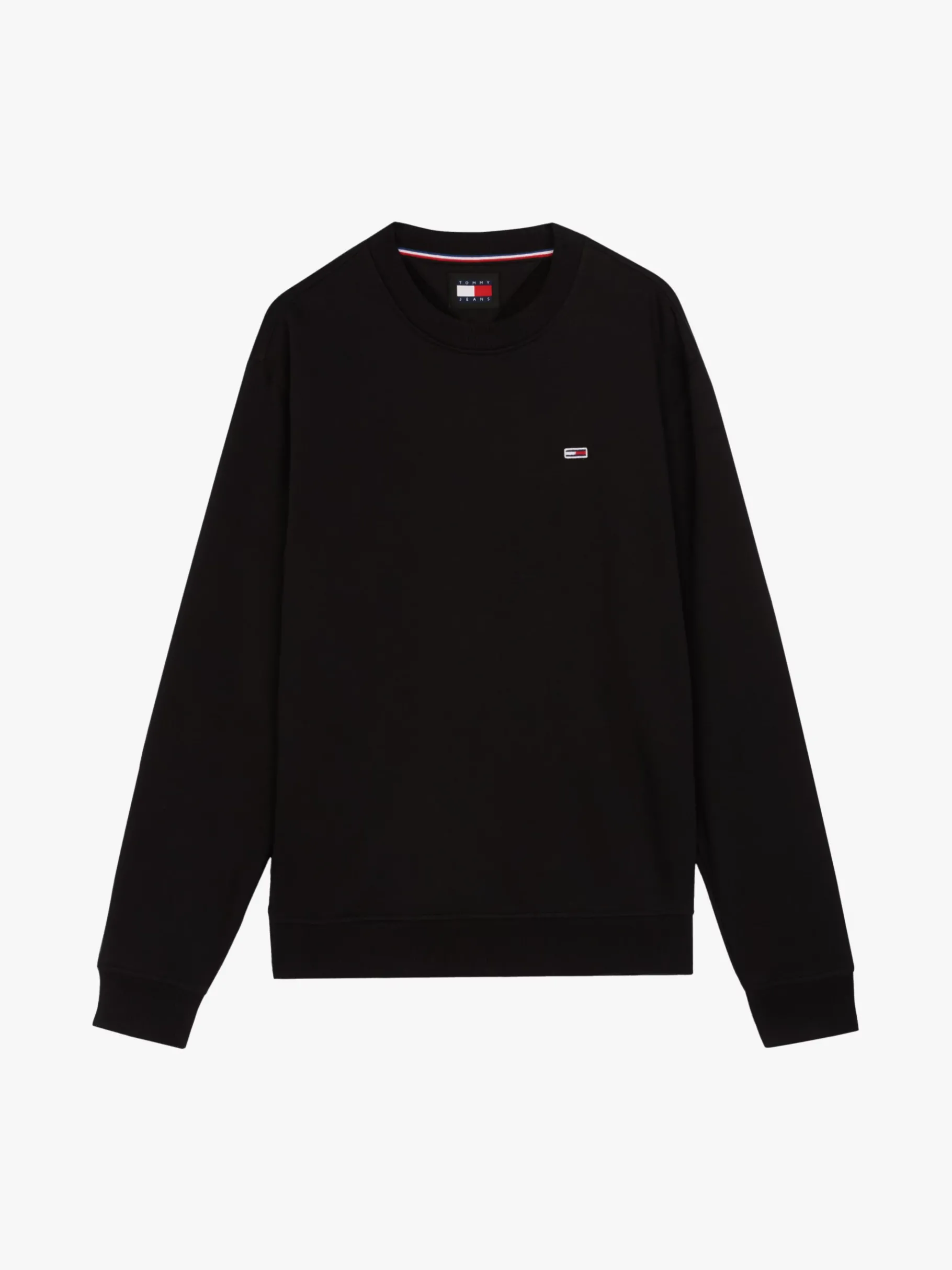 Tommy Hilfiger Sweatshirt aus gebürstetem Fleece BLACK Sale
