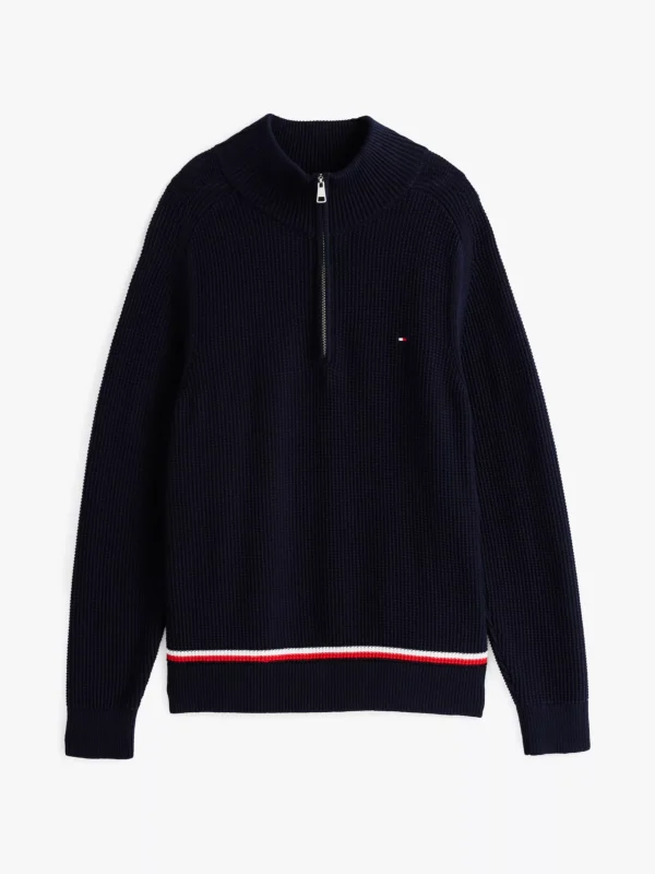 Tommy Hilfiger Sweatshirt aus Waffelstrick DESERT SKY Fashion