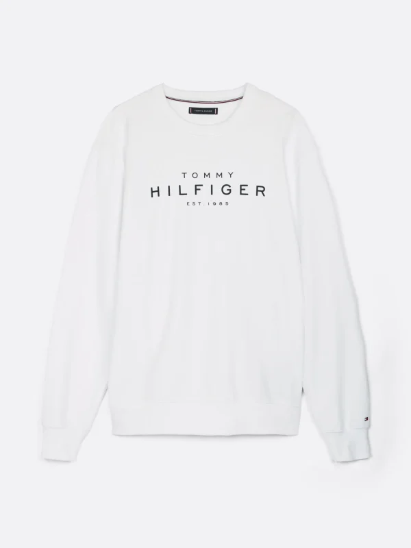 Tommy Hilfiger Sweatshirt mit Rundhalsausschnitt und Logo WHITE Discount