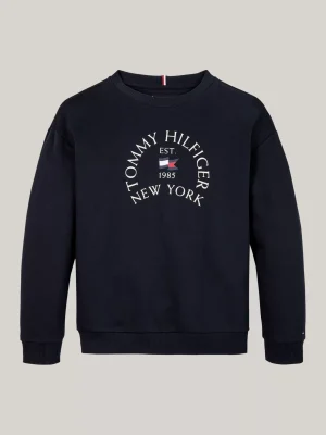 Tommy Hilfiger Sweatshirt mit Rundhalsausschnitt und Logo DESERT SKY Discount