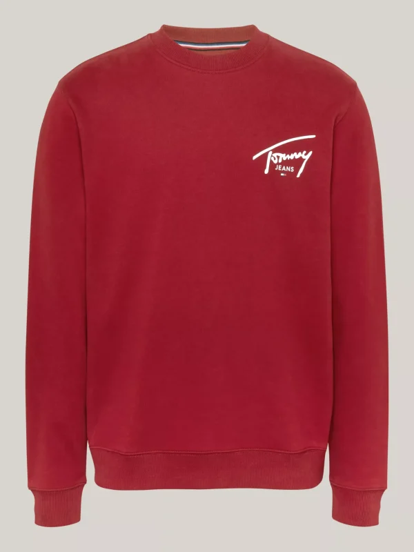 Tommy Hilfiger Sweatshirt mit Signatur-Logo und Grafik REGATTA RED Store