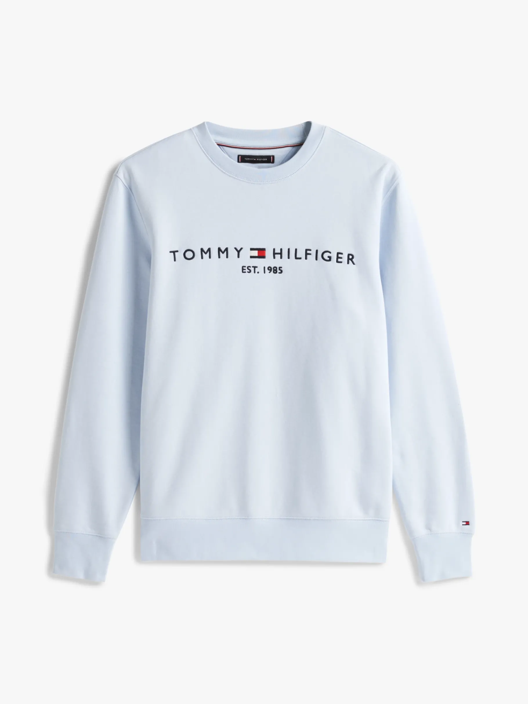 Tommy Hilfiger Sweatshirt mit V-Ausschnitt und Logo BREEZY BLUE Shop