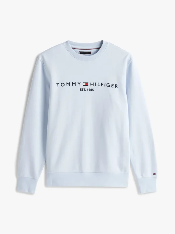 Tommy Hilfiger Sweatshirt mit V-Ausschnitt und Logo BREEZY BLUE Shop