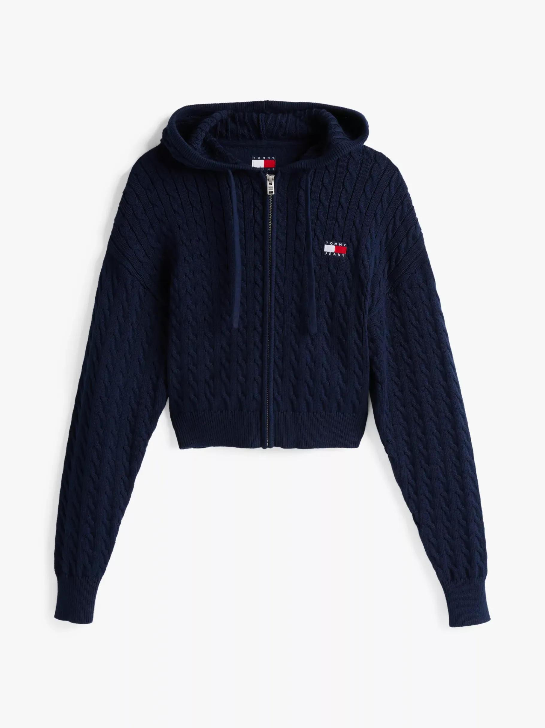 Tommy Hilfiger Sweatshirtjacke mit Zopfmuster DARK NIGHT NAVY New