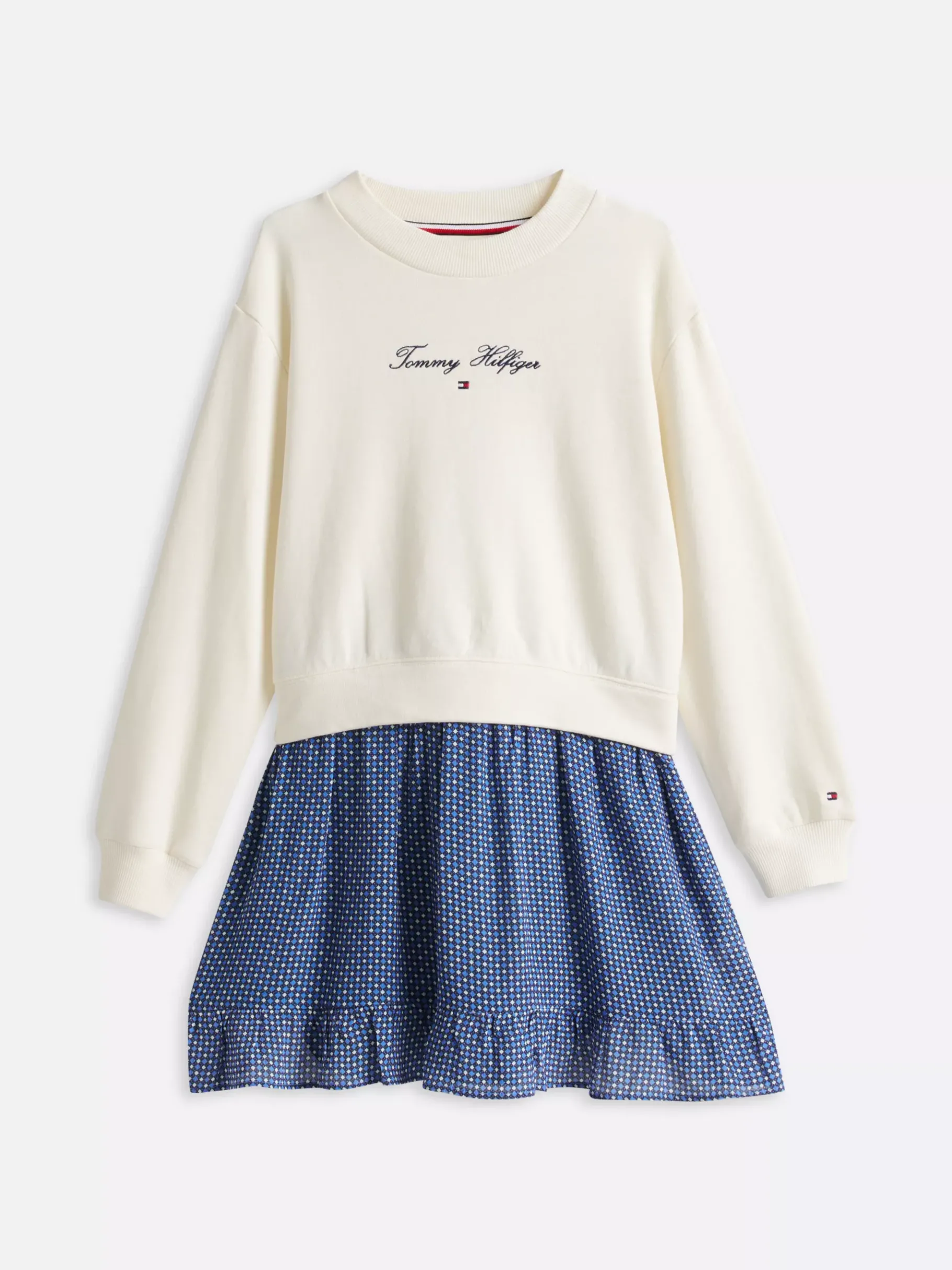 Tommy Hilfiger Sweatshirt-Kleid mit Foulard-Print BLUE SPELL BASE WITH FLORAL Fashion