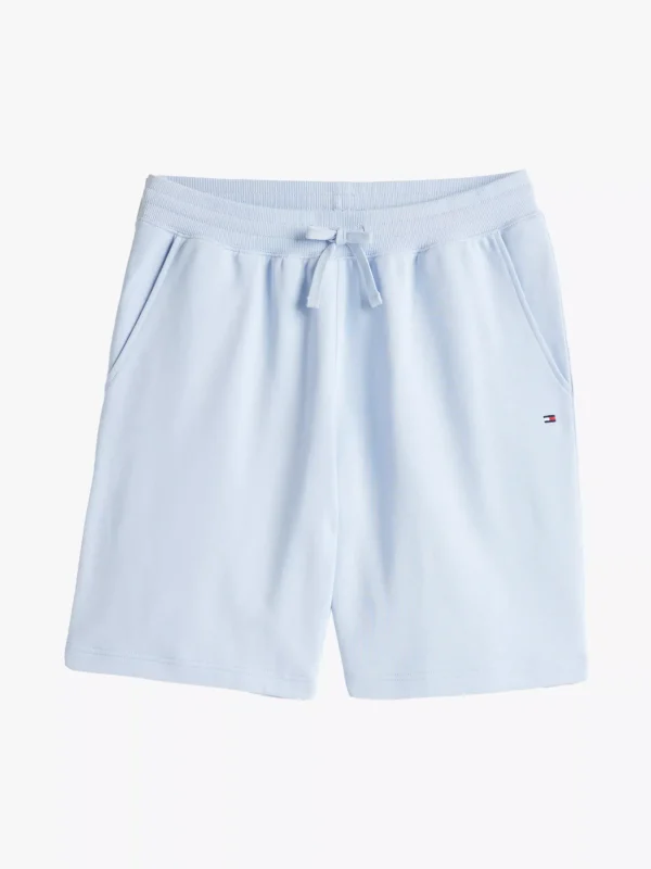 Tommy Hilfiger Sweat-Shorts mit aufgestickter Flag BREEZY BLUE Store