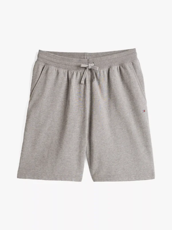Tommy Hilfiger Sweat-Shorts mit aufgestickter Flag MEDIUM GREY HEATHER Online