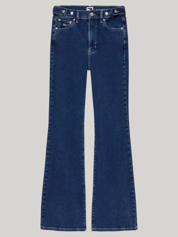 Tommy Hilfiger Sylvia ausgestellte Jeans mit hohem Bund DENIM MEDIUM Best Sale