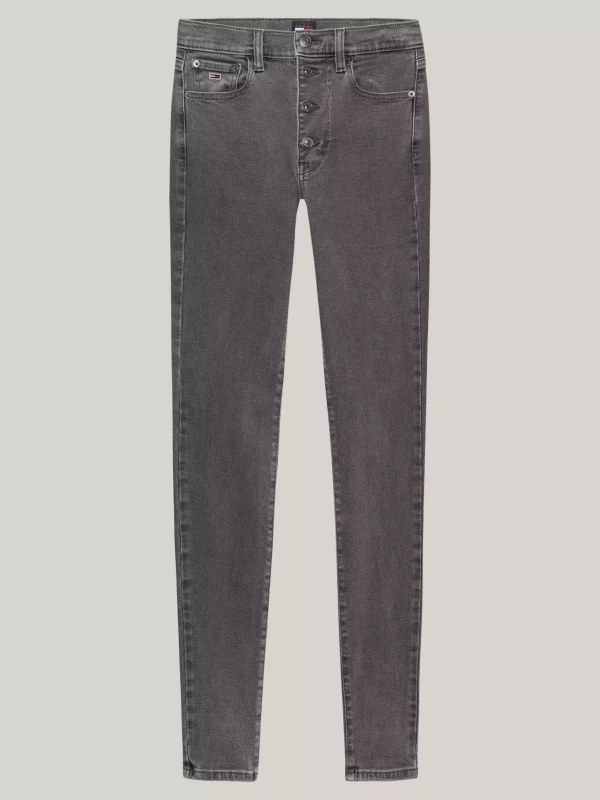 Tommy Hilfiger Sylvia schwarze Skinny Jeans mit hohem Bund DENIM BLACK Store