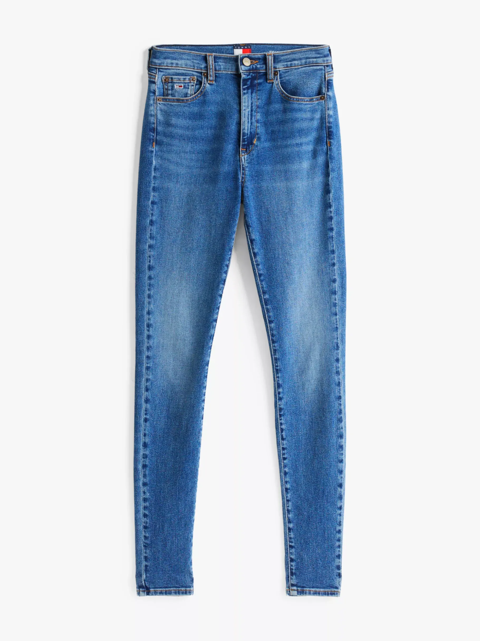 Tommy Hilfiger Sylvia Skinny Jeans mit hohem Bund DENIM MEDIUM Hot