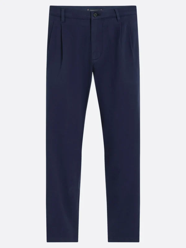 Tommy Hilfiger Tapered Fit Chinos aus gebürstetem Twill DESERT SKY Flash Sale