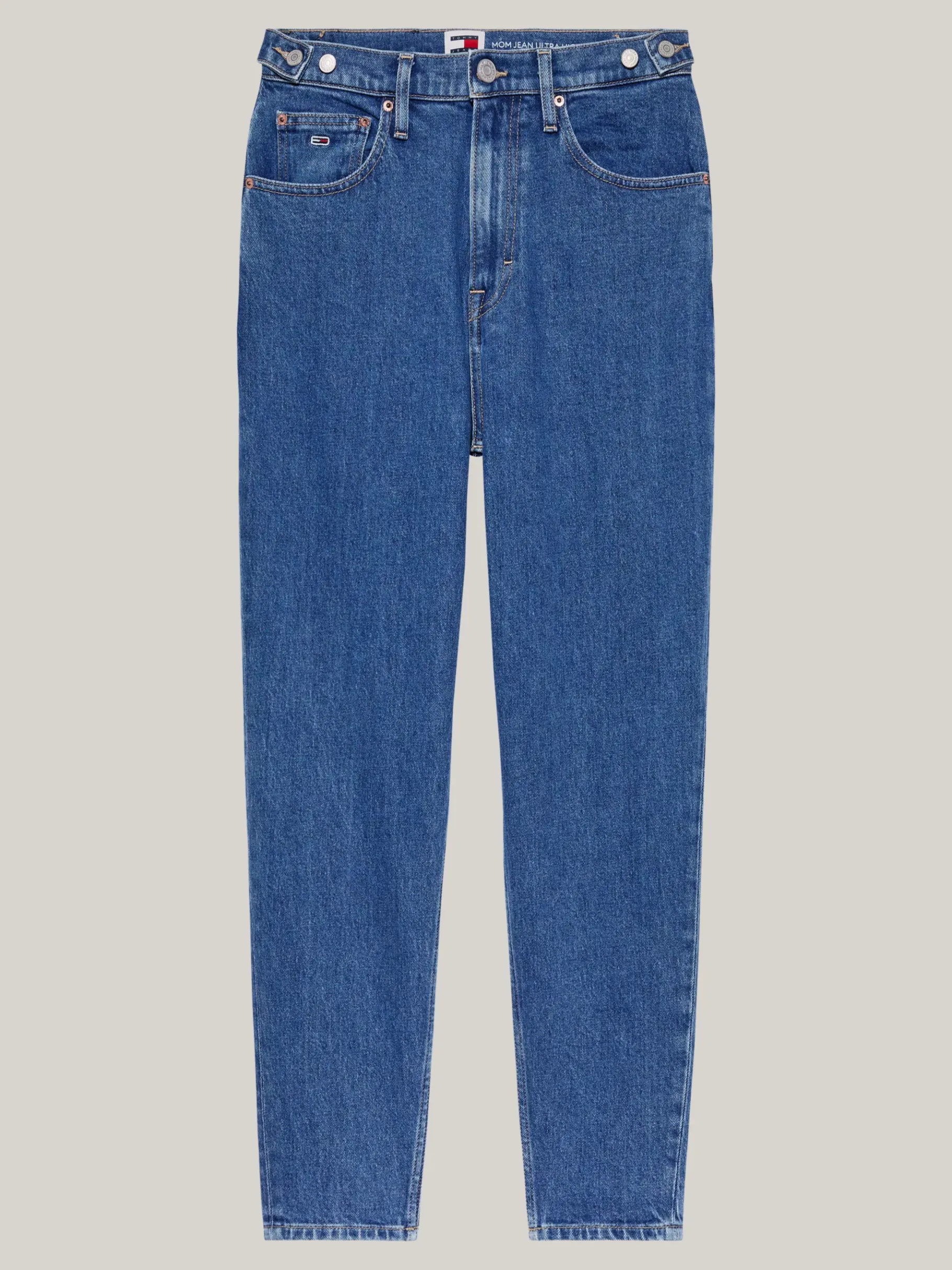 Tommy Hilfiger Tapered Mom Jeans mit ultrahohem Bund DENIM MEDIUM Hot