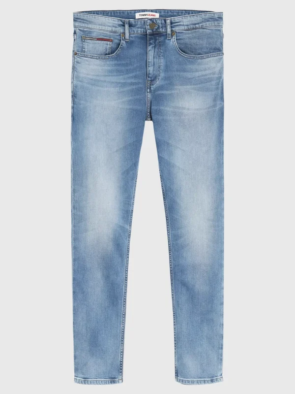 Tommy Hilfiger Tapered Slim Fit Jeans mit Fade-Effekt WILSON LIGHT BLUE STRETCH Cheap