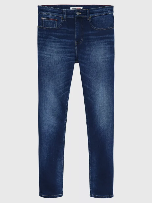 Tommy Hilfiger Tapered Slim Fit Jeans mit Fade-Effekt ASPEN DARK BLUE STRETCH Flash Sale