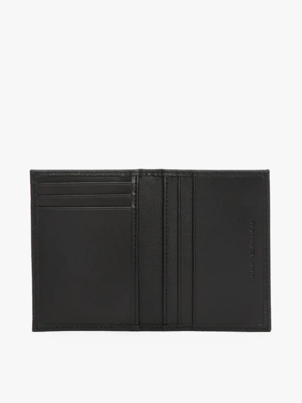 Tommy Hilfiger TH Business Bifold-Geldbörse aus Leder BLACK Cheap
