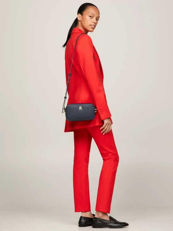 Tommy Hilfiger TH Emblem Crossbody-Kameratasche SPACE BLUE Best Sale