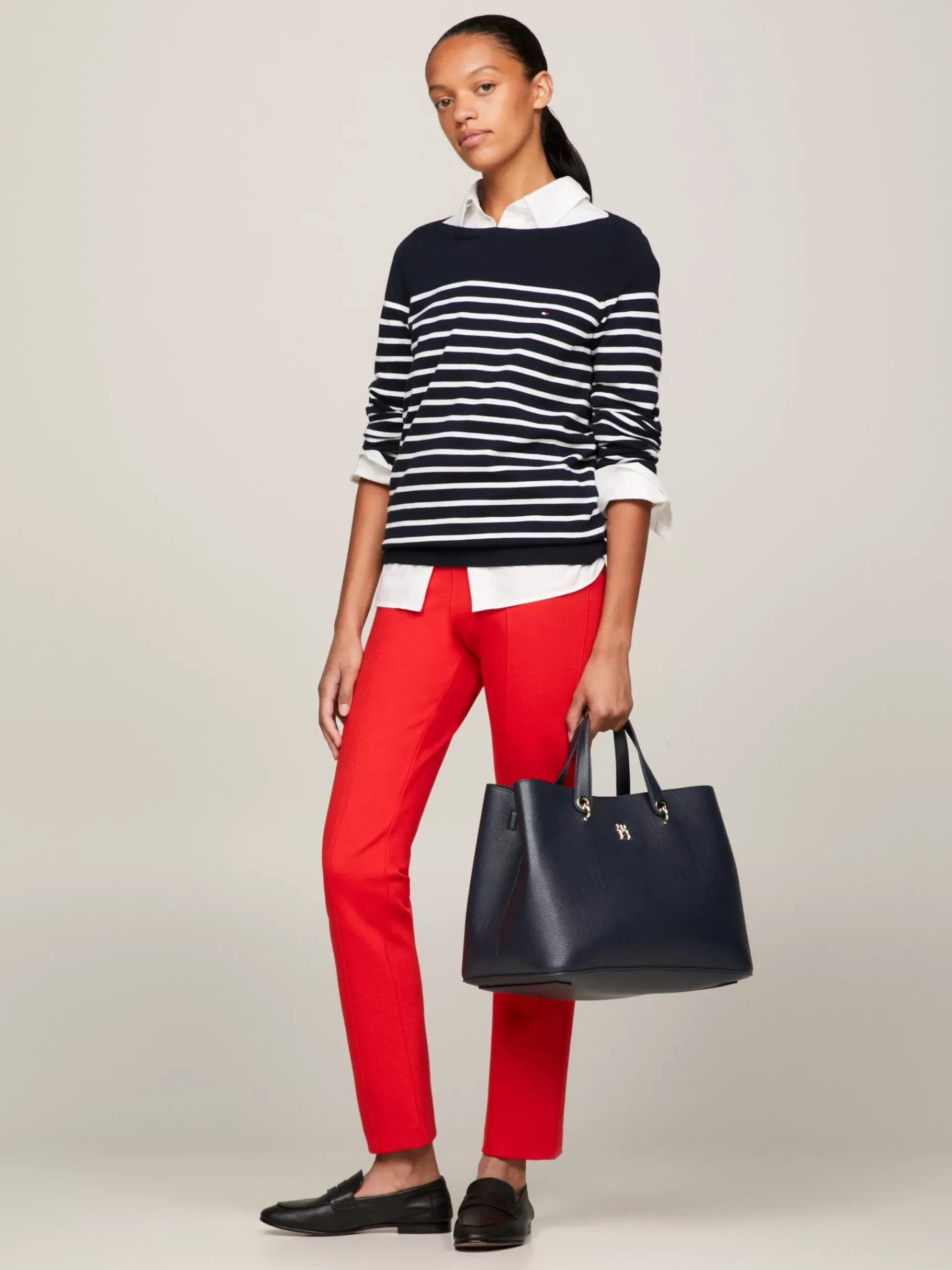 Tommy Hilfiger TH Emblem Satchel SPACE BLUE Online