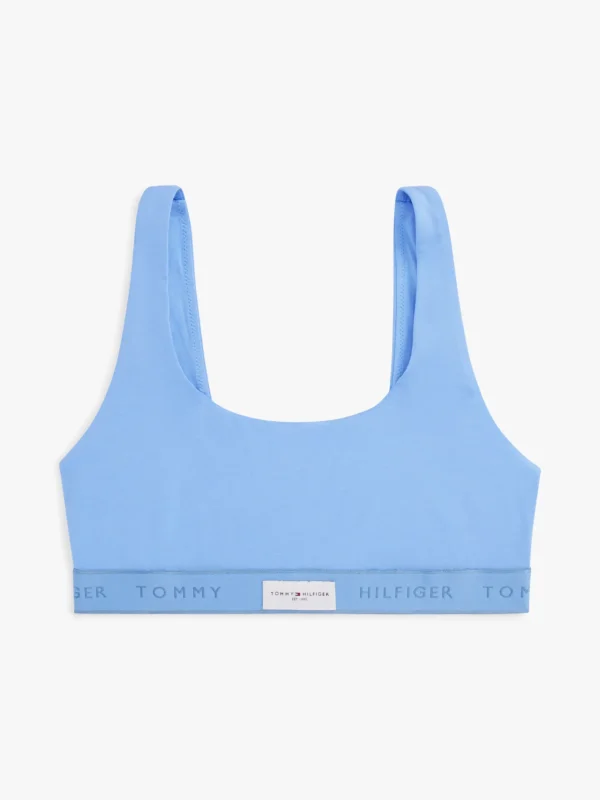 Tommy Hilfiger TH Established Bralette mit vorgeformten Cups LIGHT IRIS BLUE Discount