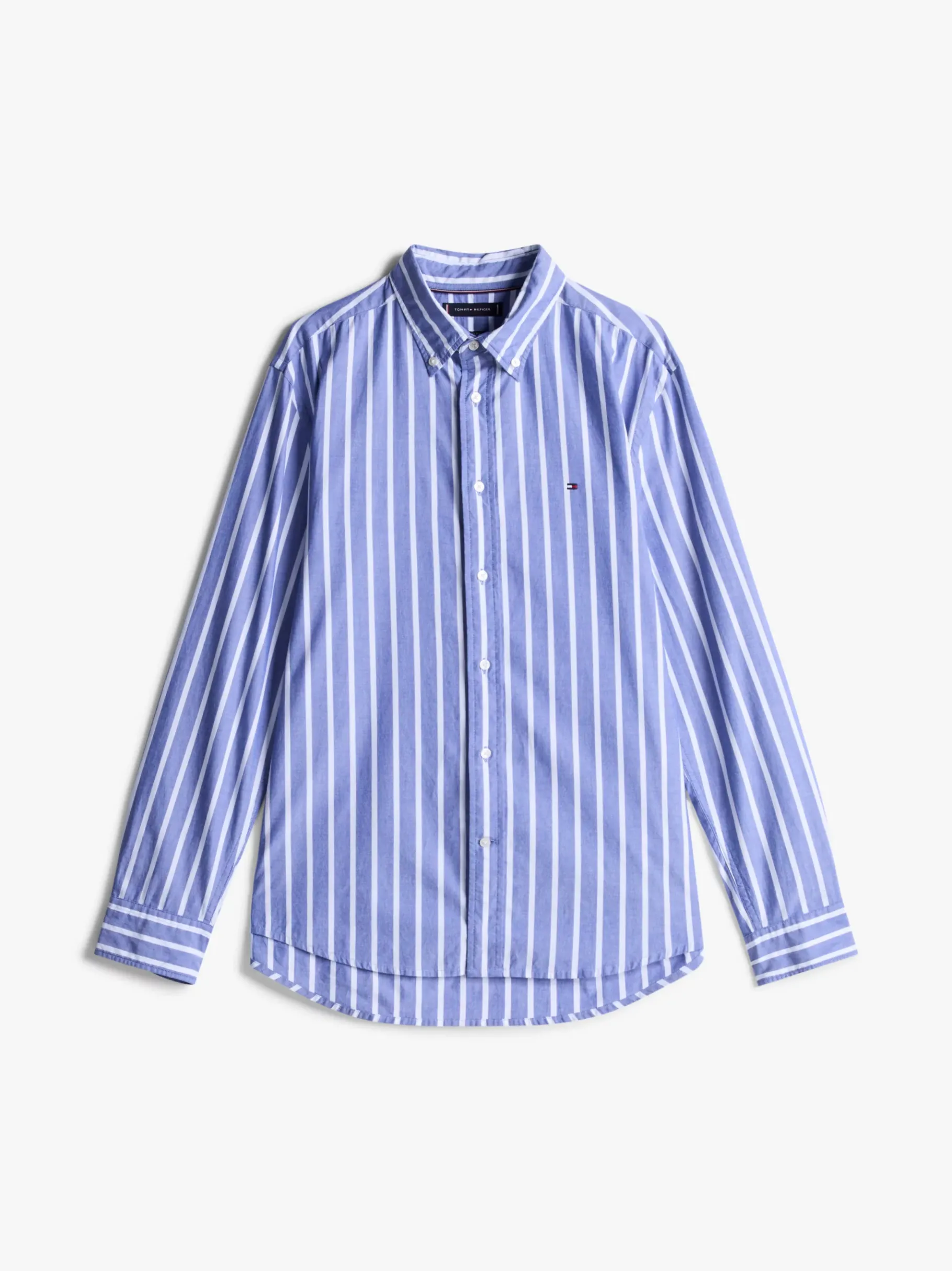 Tommy Hilfiger TH Flex Regular Fit Shirt OPTIC WHITE / WEDGE BLUE Shop