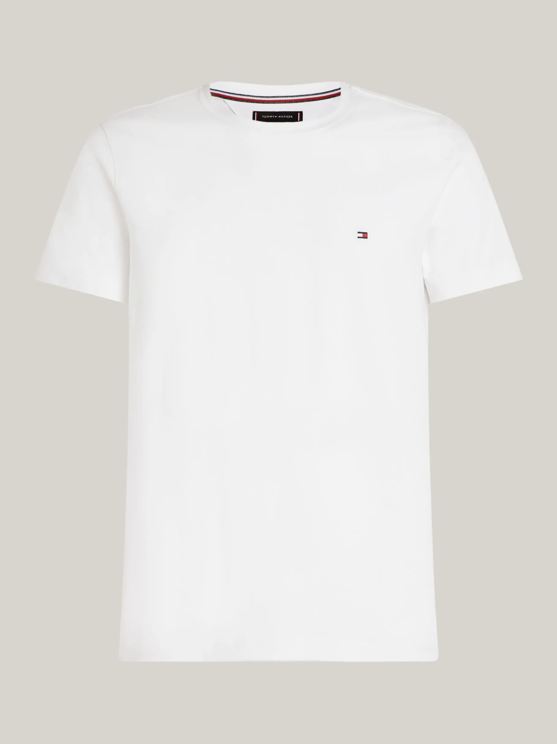 Tommy Hilfiger TH Flex Slim Fit T-Shirt WHITE Outlet