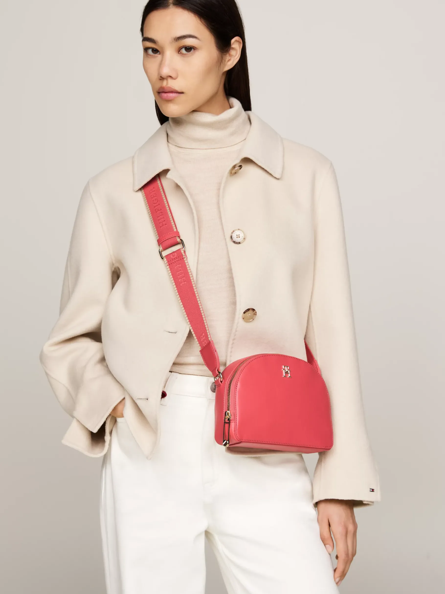 Tommy Hilfiger TH Monogram Crossbody-Tasche HERITAGE PINK Online