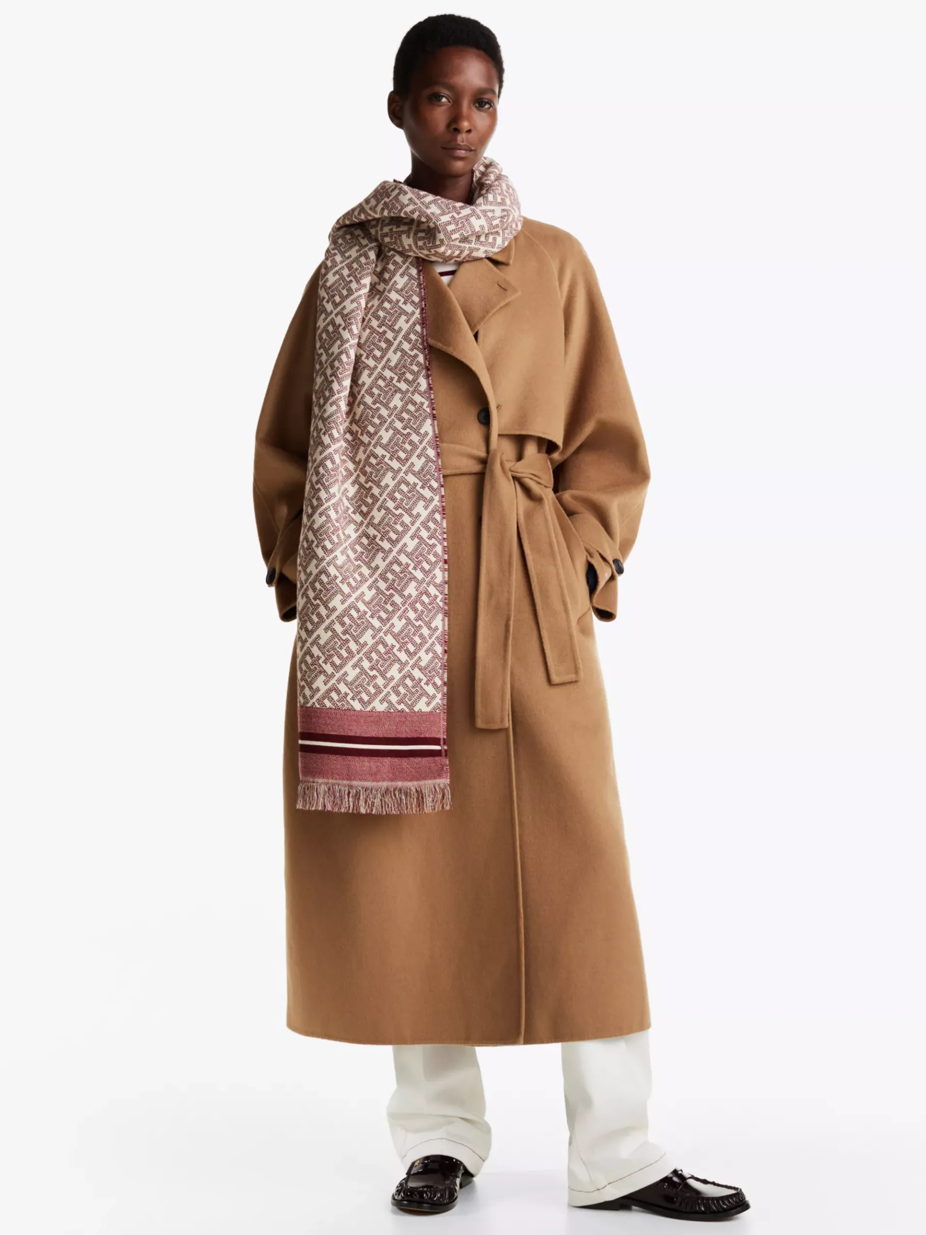 Tommy Hilfiger TH Monoplay Jacquard-Schal ROUGE Store