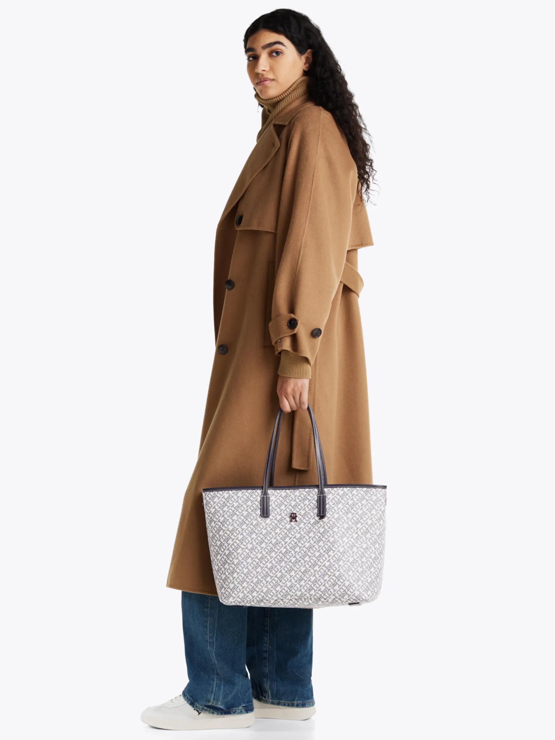 Tommy Hilfiger TH Monoplay Tote-Bag mit mehreren Fächern SPACE BLUE Best