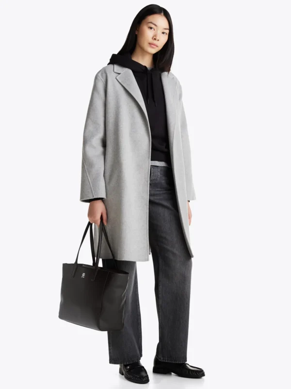 Tommy Hilfiger TH Soft Tote-Bag mit Emblem BLACK Outlet