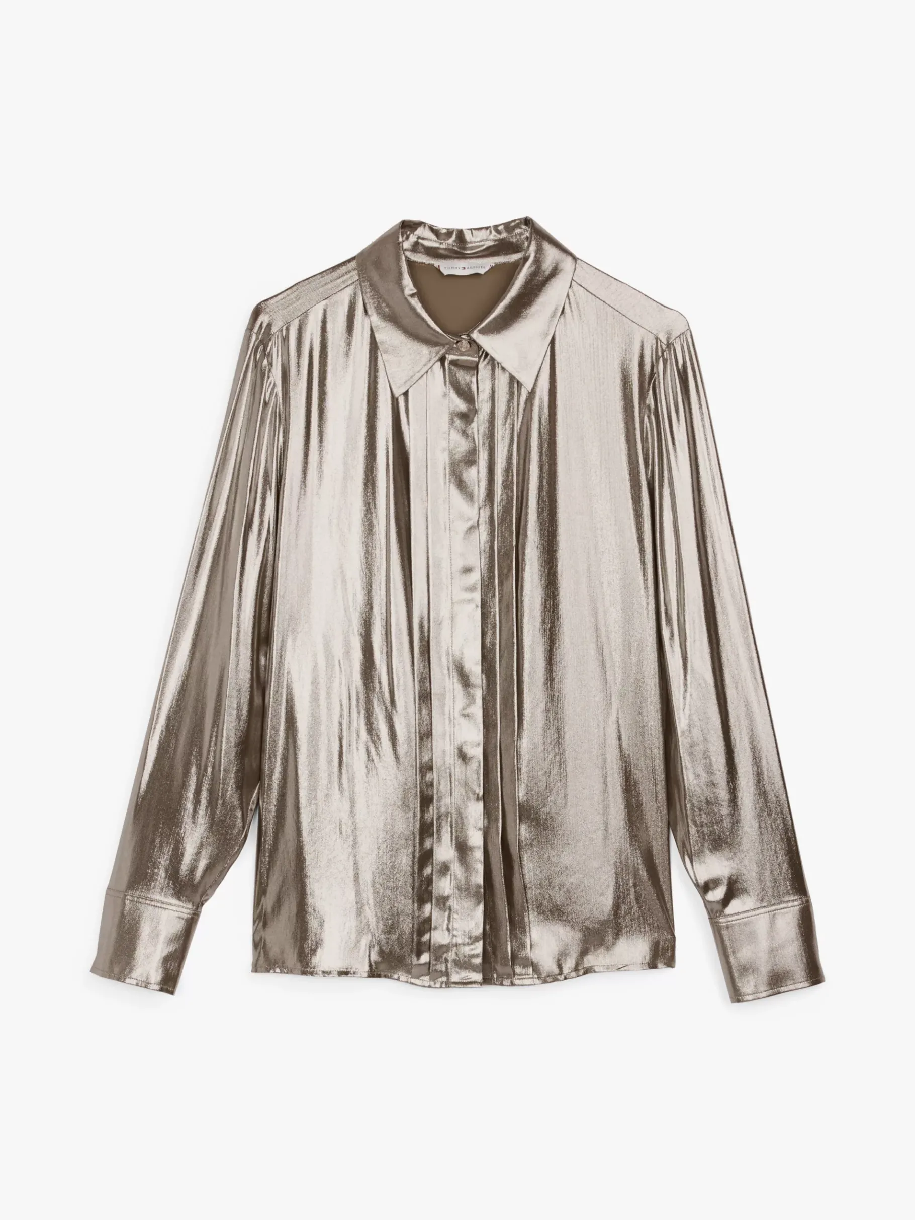 Tommy Hilfiger TH x Festive Bluse mit Falten METALLIC GOLD Best Sale