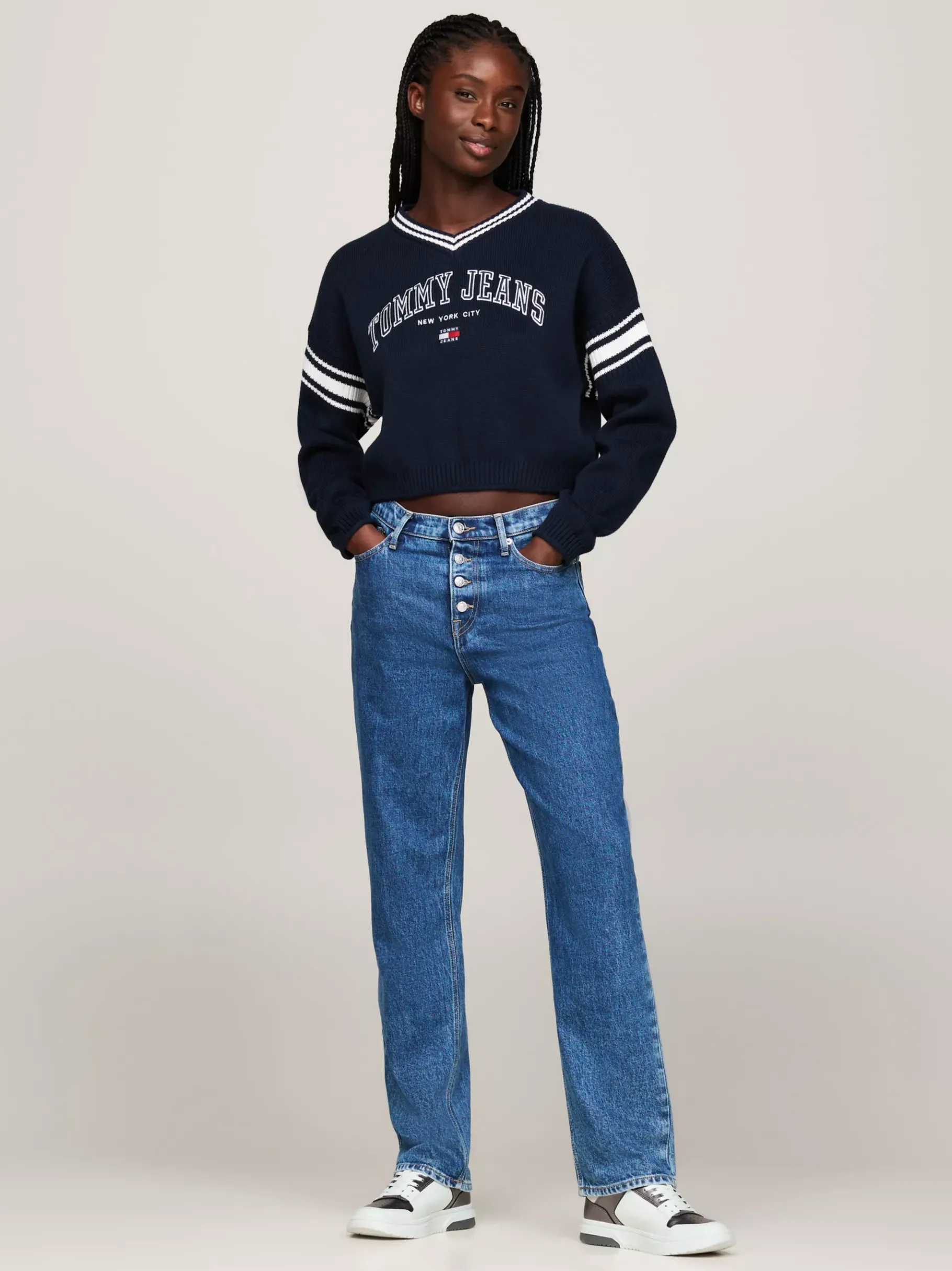 Tommy Hilfiger The Brooklyn Ledersneaker mit Metallic-Finish WARM STONE Discount