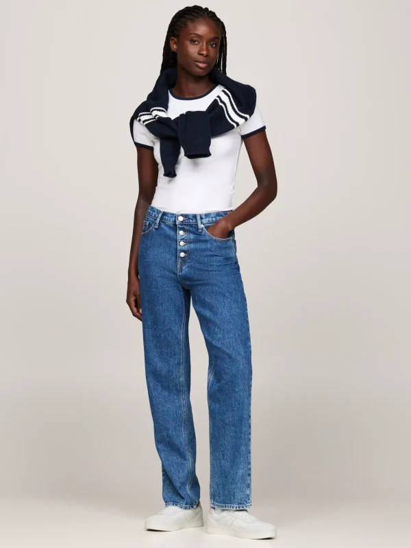 Tommy Hilfiger The Greenwich Ledermix-Sneaker mit Logo MISTY PINK Cheap