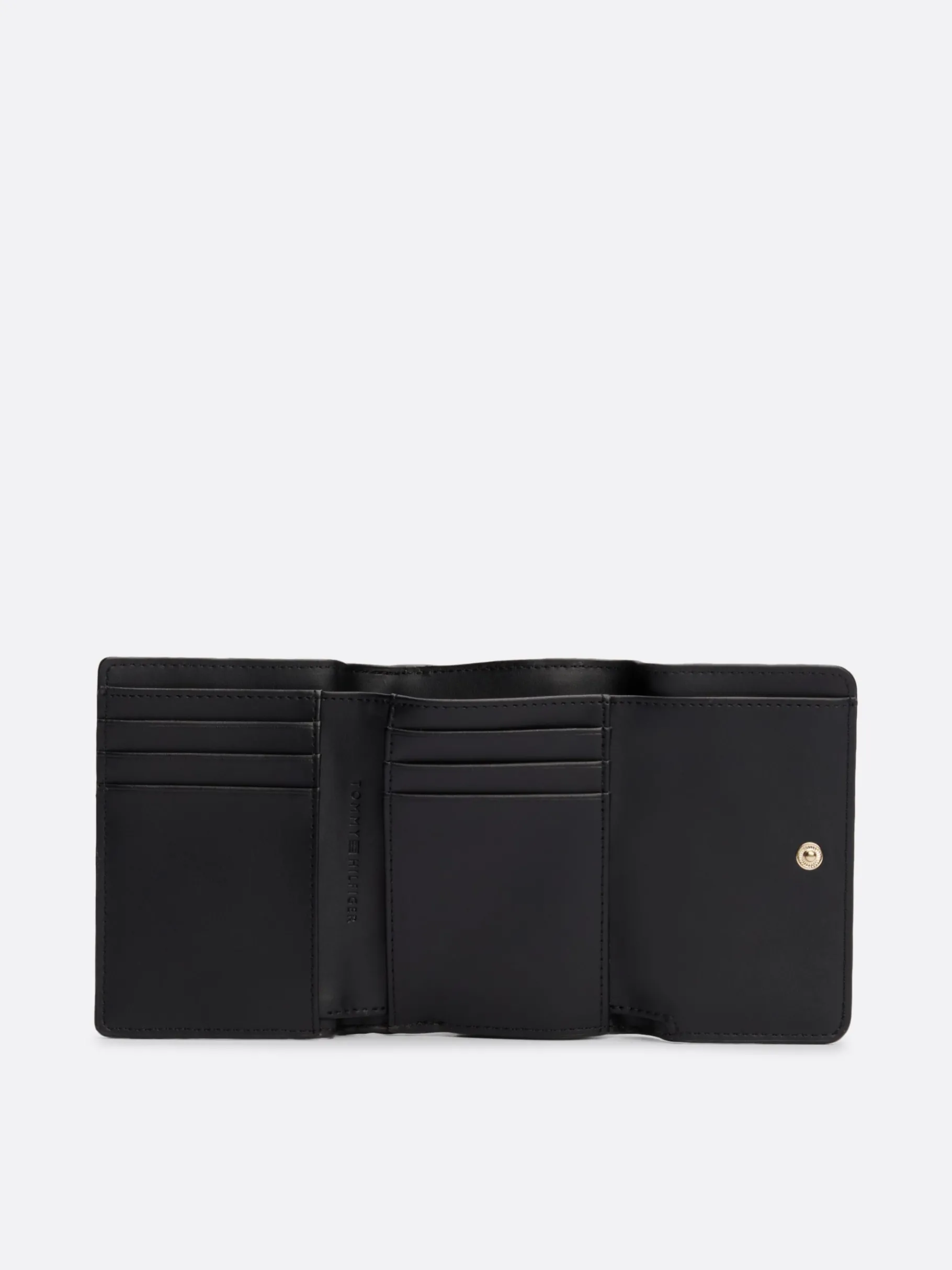 Tommy Hilfiger Tiefgeprägte Trifold-Brieftasche BLACK New