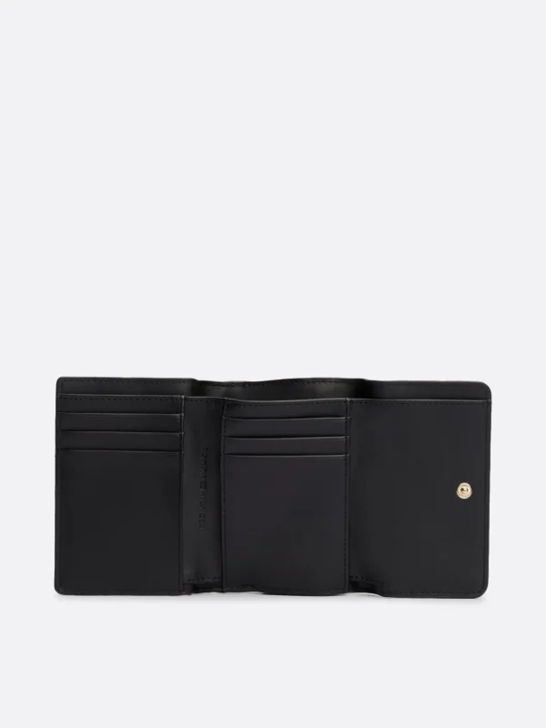 Tommy Hilfiger Tiefgeprägte Trifold-Brieftasche BLACK New