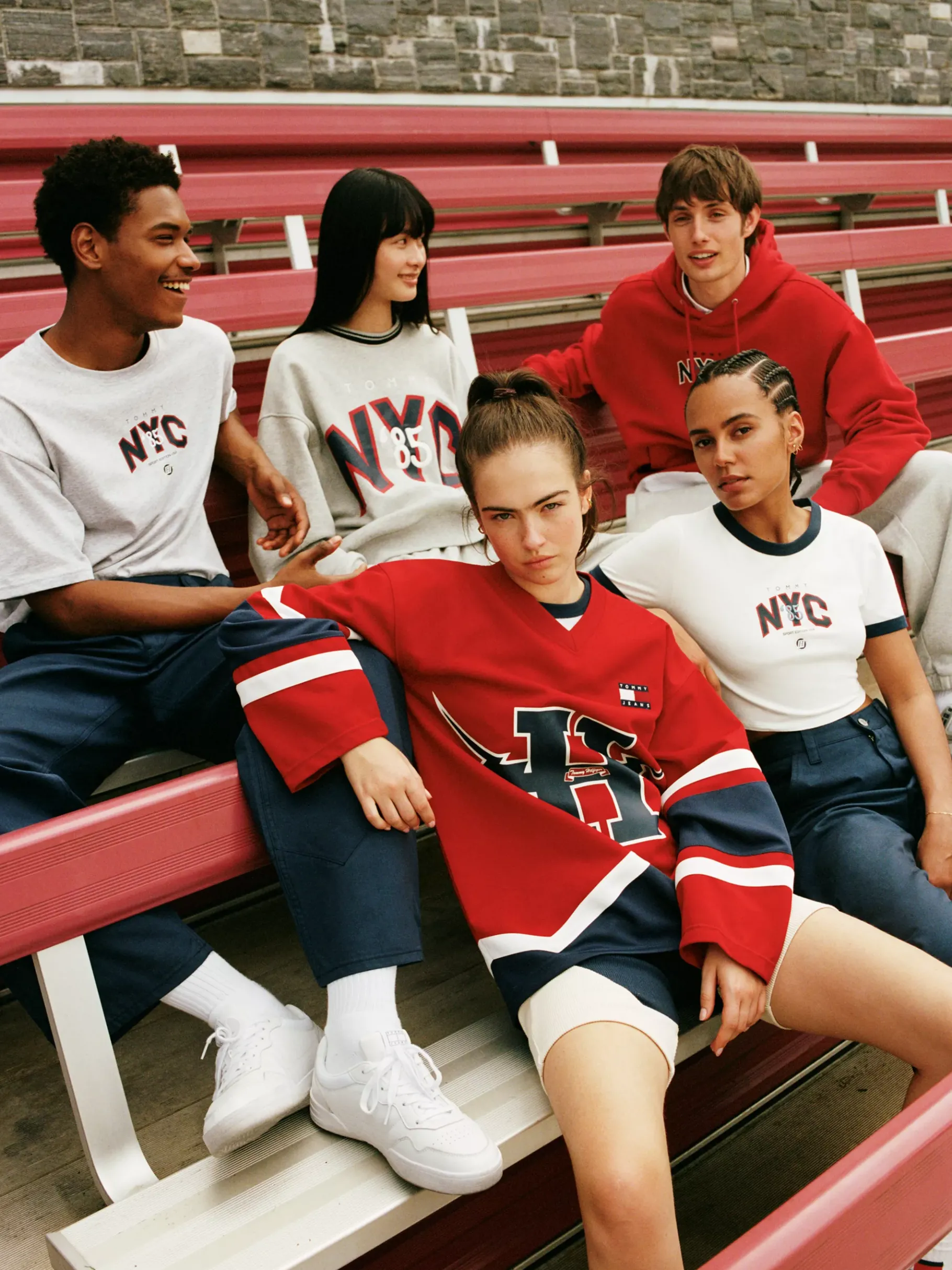 Tommy Hilfiger TJ x Game Day Cropped Slim Fit T-Shirt ECRU Discount